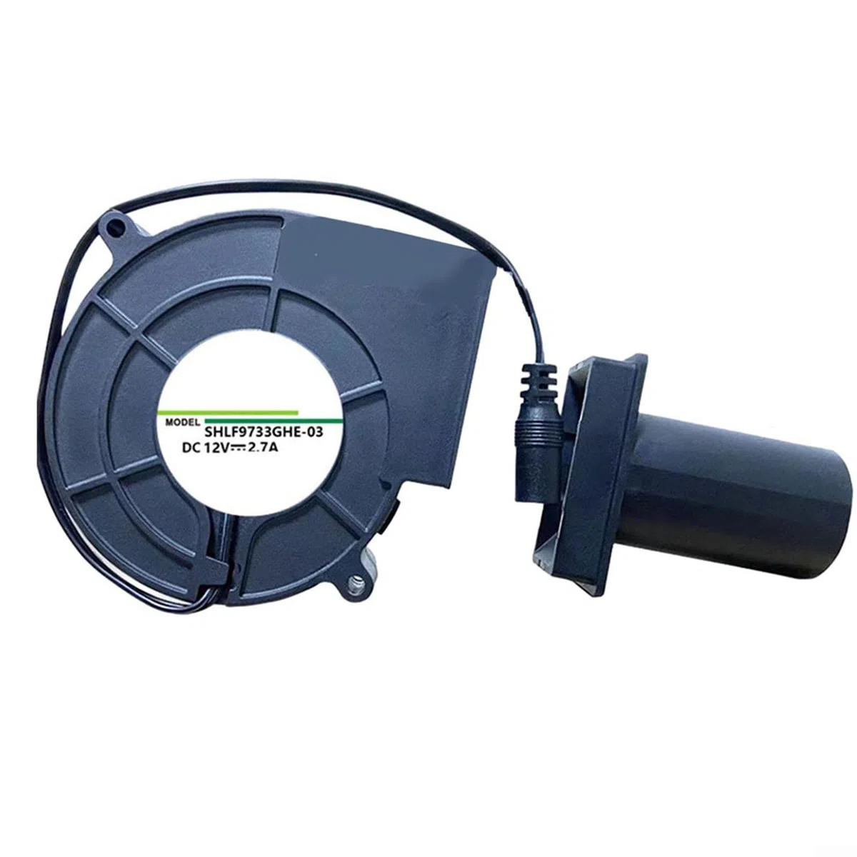 Ventilatore 9733, 12 V, 97 x 97 x 33 mm, nero, portatile, 5400 giri/min, 42 CFM, 32,4 W, per raffreddamento, ventilazione, asciugatura