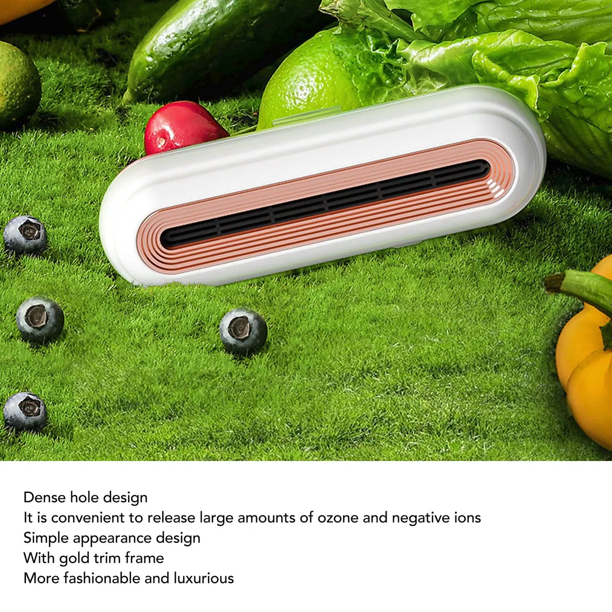 Deodorante per Frigorifero, Purificazione Efficiente Professionale USB Mini Rimozione Silenziosa degli Odori per Frigorifero Armadio per Auto Scatola per Animali Domestici